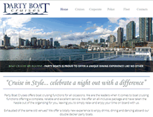 Tablet Screenshot of partyboatcruises.com.au